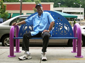 Heights Arts public installation coventry bench